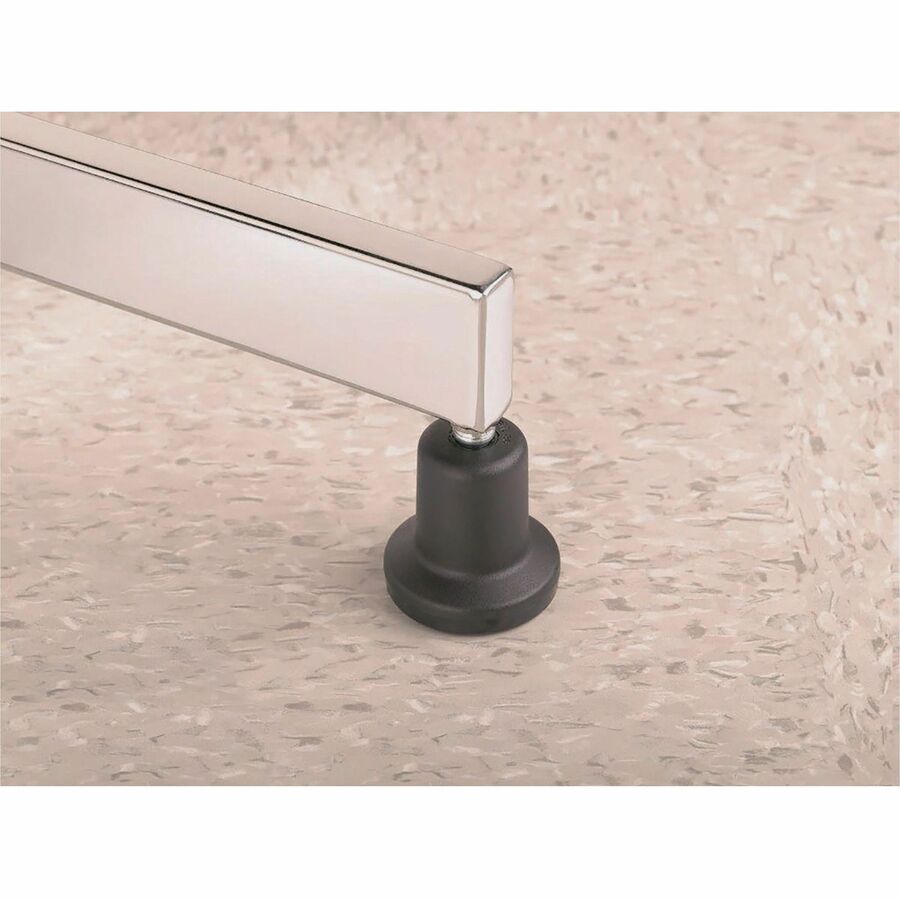Image of Master Caster® High Profile Bell Glides, Grip Ring Type B Stem, 2.19" x 2.31" Glide, Matte Black, 5/Set