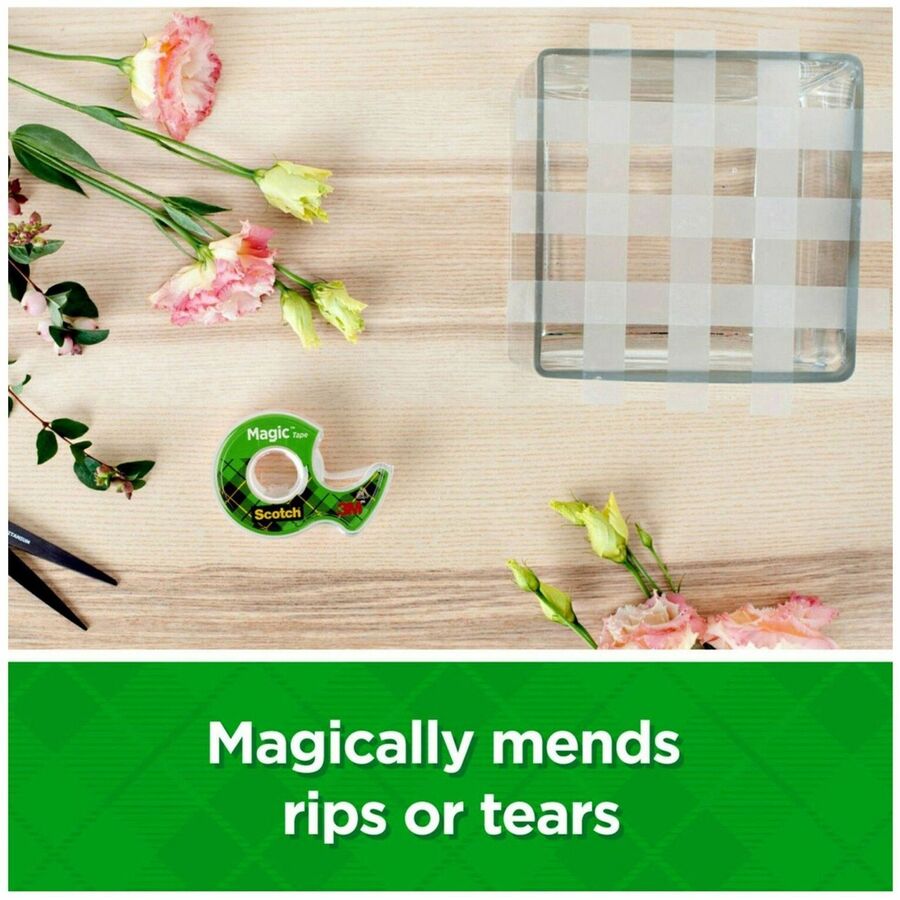 Image of 3M Magic Tape With Dispenser, 3/4"x650", 1/RL,Clear