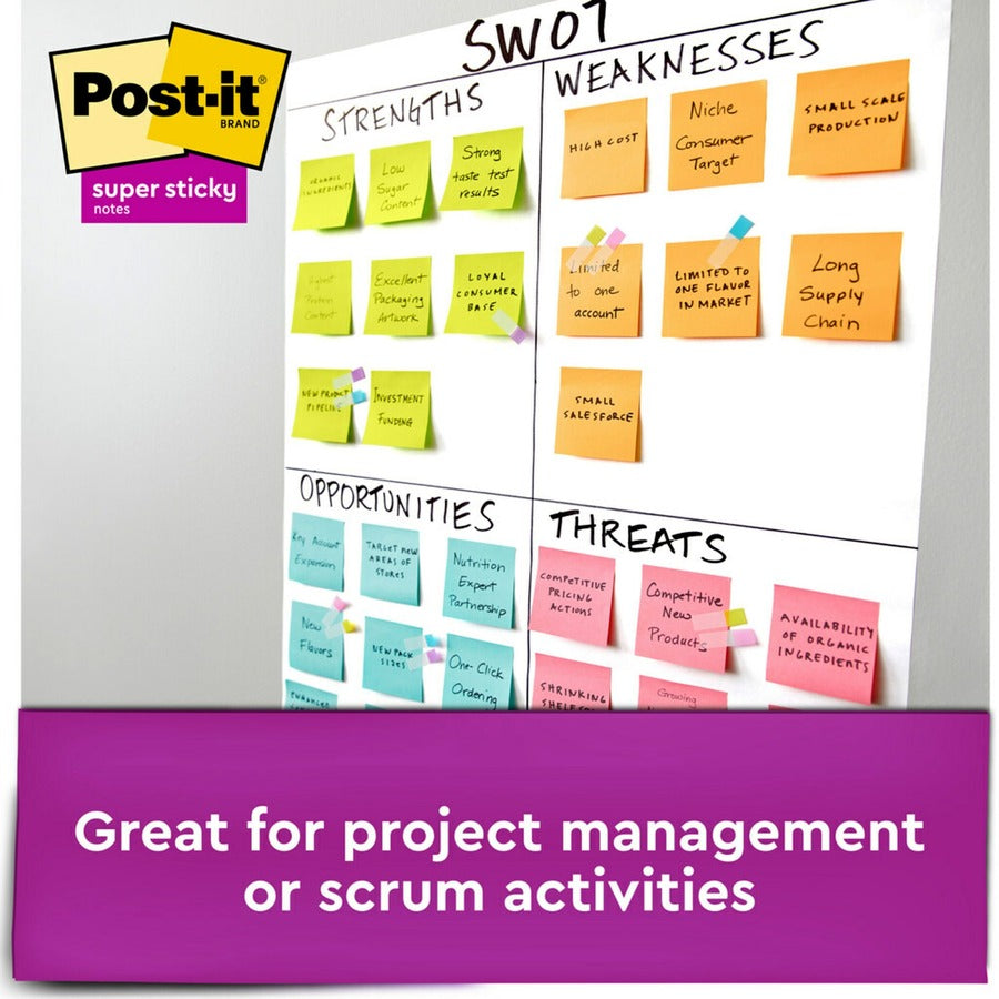 Image of 3M Super Sticky Pads, 3"x3", 45 SH/PD, 3 PD/PK, Marrakesh