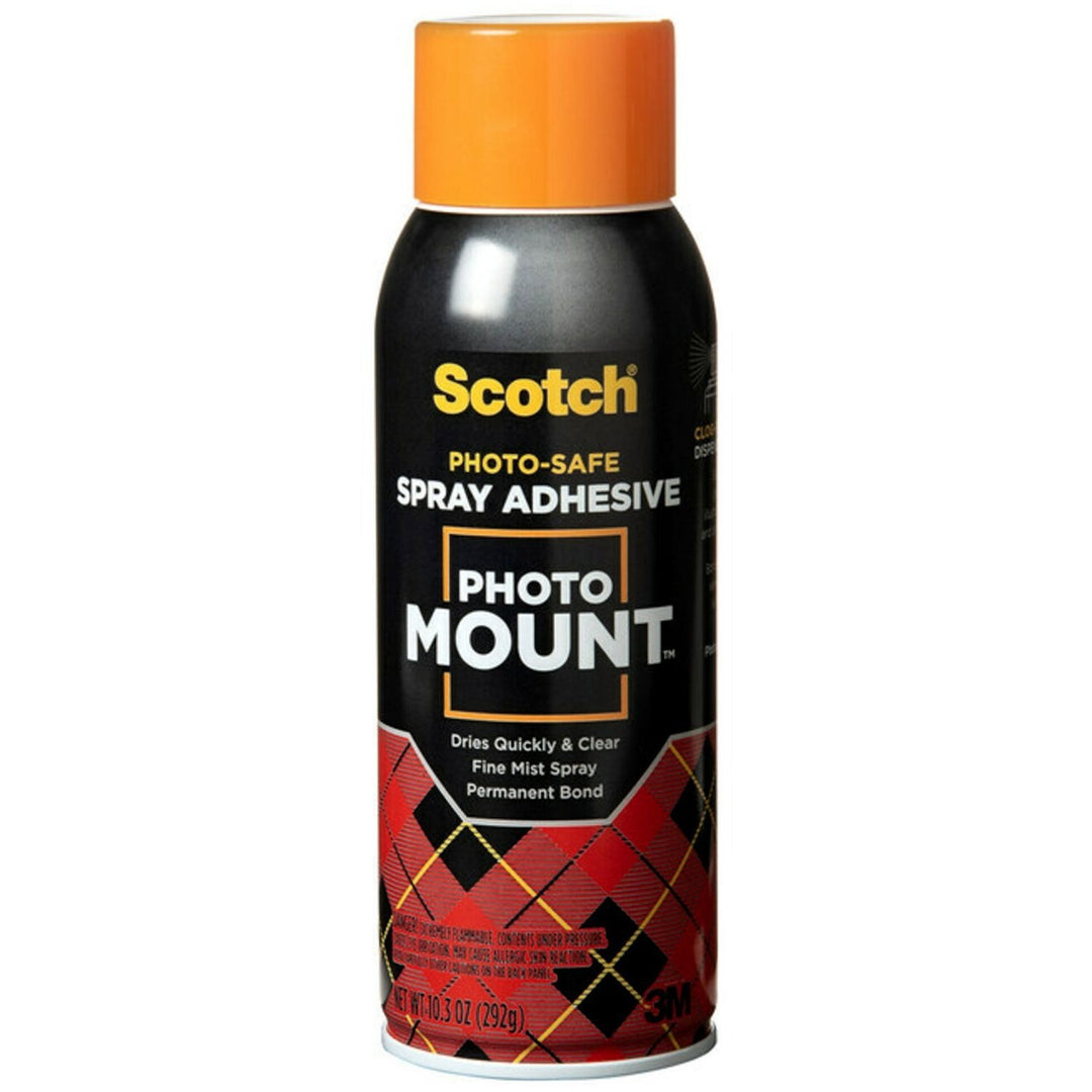 Image of Scotch® Photo Mount Spray Adhesive, 10.25 Oz, Dries Clear