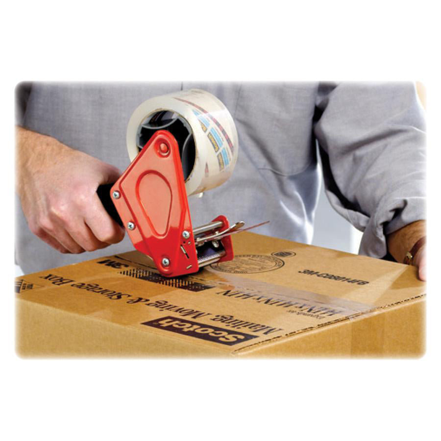 Image of Scotch® Pistol Grip Packaging Tape Dispenser, 3" Core, For Rolls Up To 2" X 60 Yds, Red