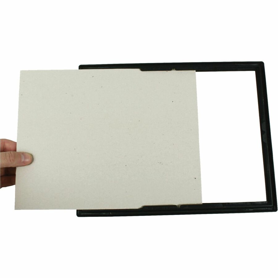 Image of Glolite Nudell LLC Document Frame, Easy Slide-In Feature, 8-1/2"x11", 3/PK, BK