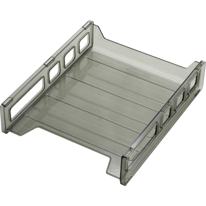 Image of Officemate Letter Tray, Front Load, 10-1/2"x12-1/2"x2-7/8", Smoke