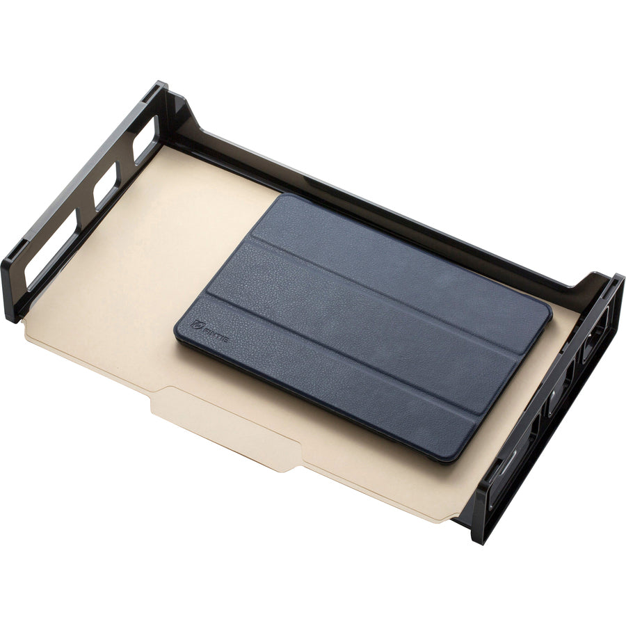 Image of Officemate Side Loading Stackable Desk Tray, 16-1/4"x9"x2-4/5", BK