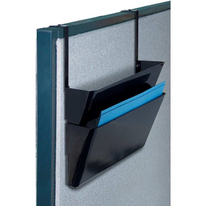 Image of Officemate 21460 Adjustable Partition Hangers, x 7" Length, Metal, Black, 2 / Pair