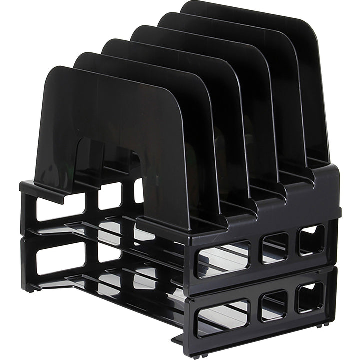 Image of Officemate Incline Desk Sorter,Two Trays, 13-1/2"x9"x14-1/4", Black