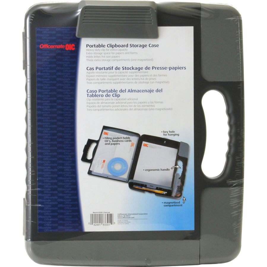 Image of Officemate Clipboard Storage Case,Hand Grips,11-3/4"x14-1/2"x1-1/2",GY