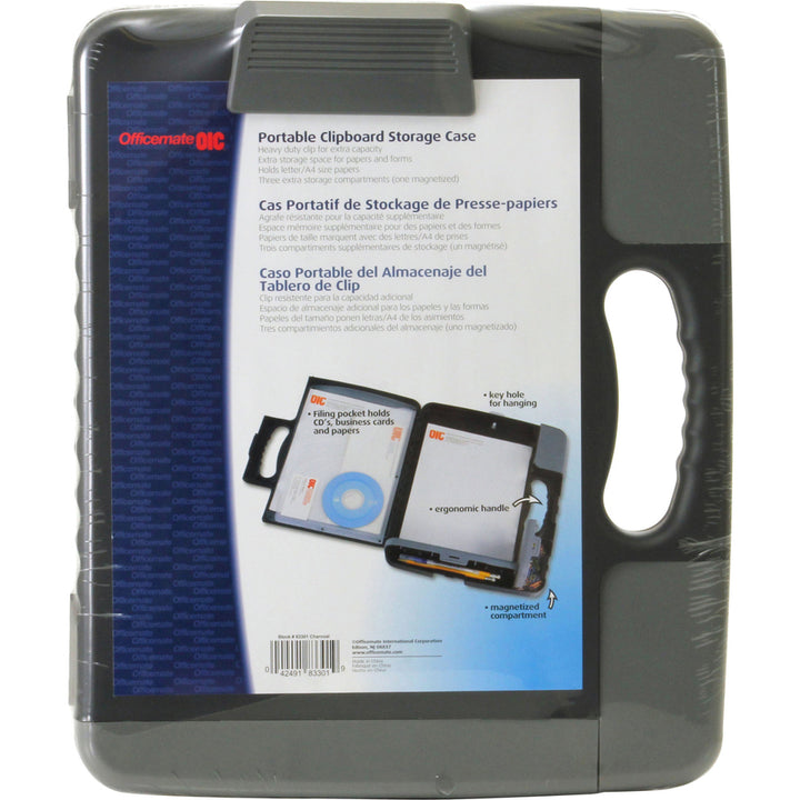 Image of Officemate Clipboard Storage Case,Hand Grips,11-3/4"x14-1/2"x1-1/2",GY