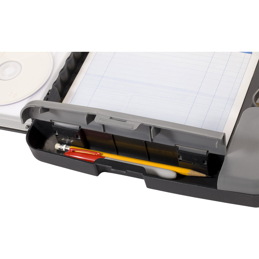 Image of Officemate Clipboard Storage Case,Hand Grips,11-3/4"x14-1/2"x1-1/2",GY