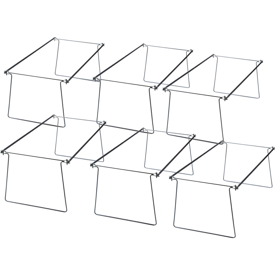 Image of Officemate Hanging Folder Frames,Ltr,12-5/8"x9-1/8",Adj 24"-27",6/BX
