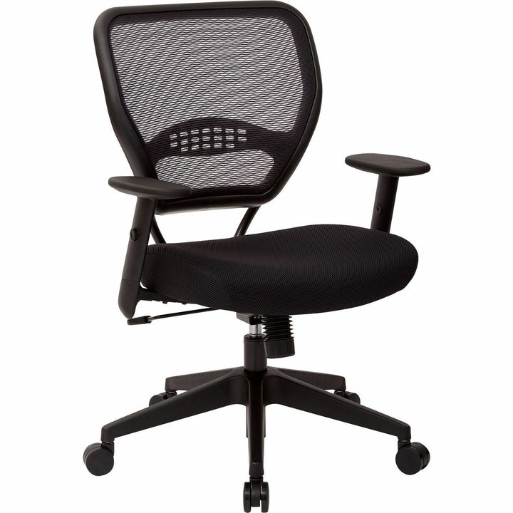 Image of OSP Furniture Managerial Low-Back Chair, 27"x26-1/2"x42", Black