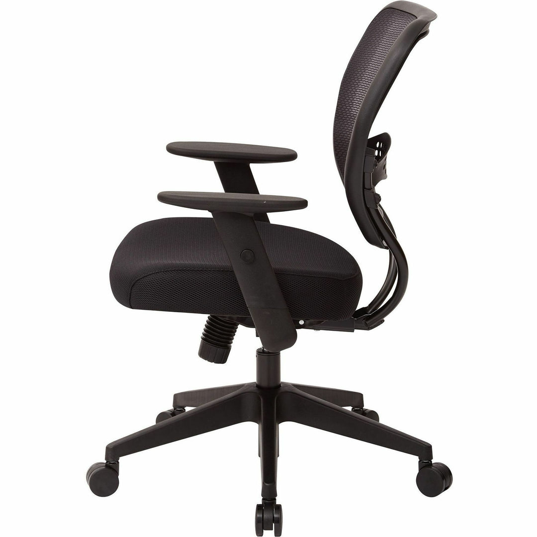 Image of OSP Furniture Managerial Low-Back Chair, 27"x26-1/2"x42", Black