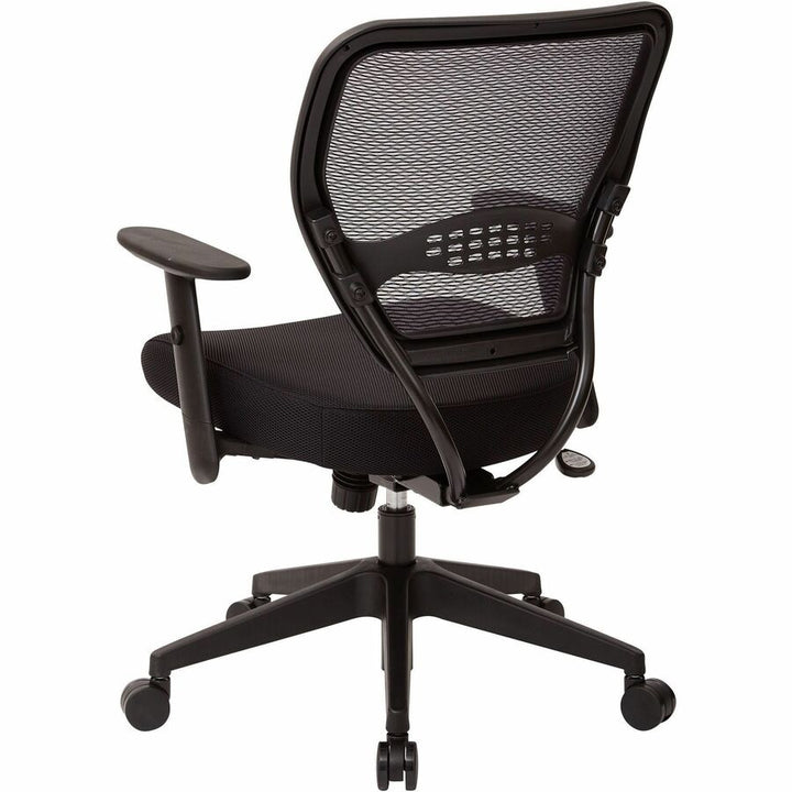 Image of OSP Furniture Managerial Low-Back Chair, 27"x26-1/2"x42", Black