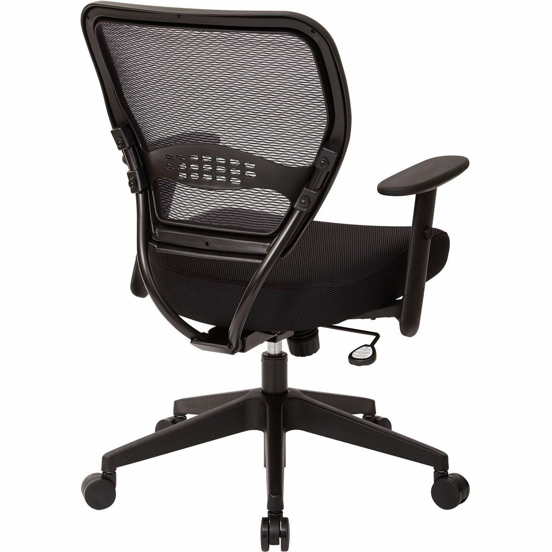 Image of OSP Furniture Managerial Low-Back Chair, 27"x26-1/2"x42", Black