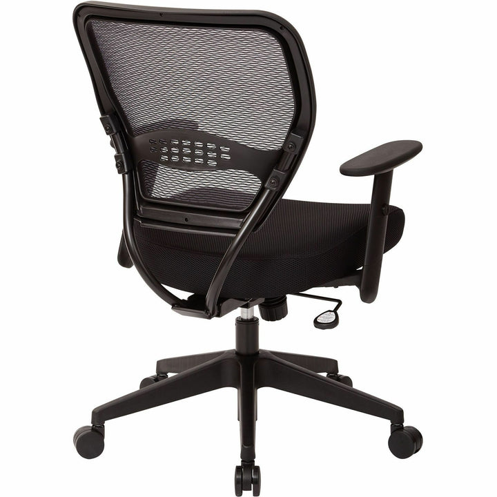 Image of OSP Furniture Managerial Low-Back Chair, 27"x26-1/2"x42", Black