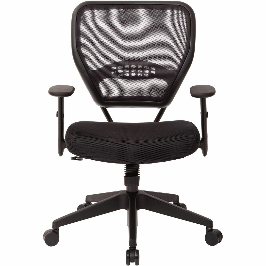 Image of OSP Furniture Managerial Low-Back Chair, 27"x26-1/2"x42", Black