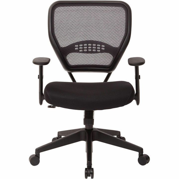 Image of OSP Furniture Managerial Low-Back Chair, 27"x26-1/2"x42", Black