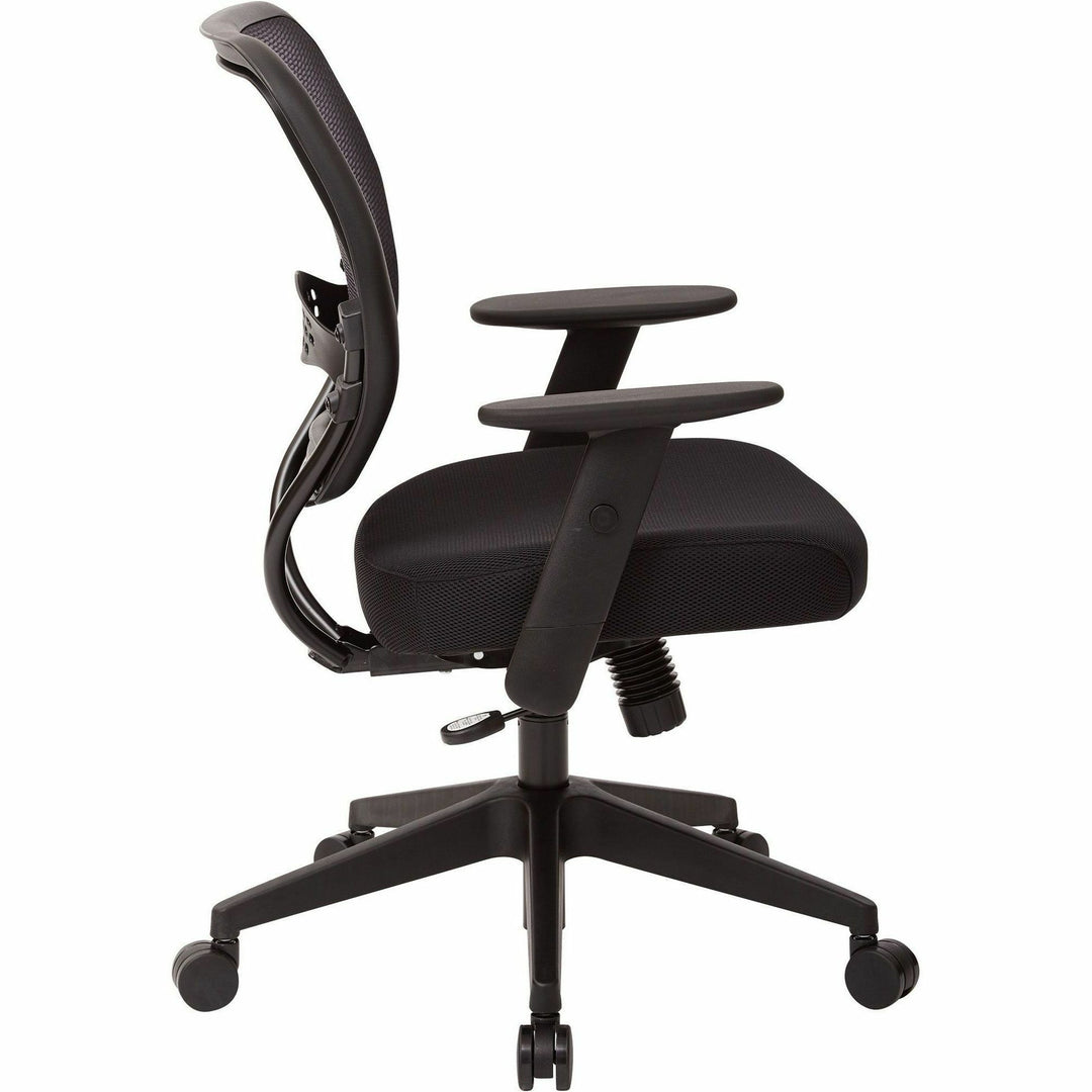 Image of OSP Furniture Managerial Low-Back Chair, 27"x26-1/2"x42", Black