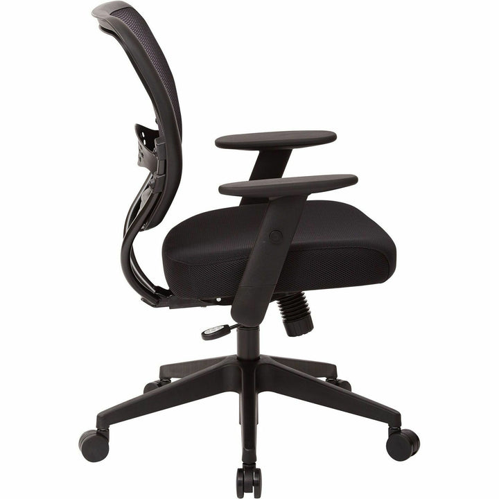 Image of OSP Furniture Managerial Low-Back Chair, 27"x26-1/2"x42", Black
