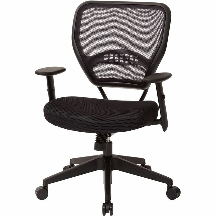 Image of OSP Furniture Managerial Low-Back Chair, 27"x26-1/2"x42", Black