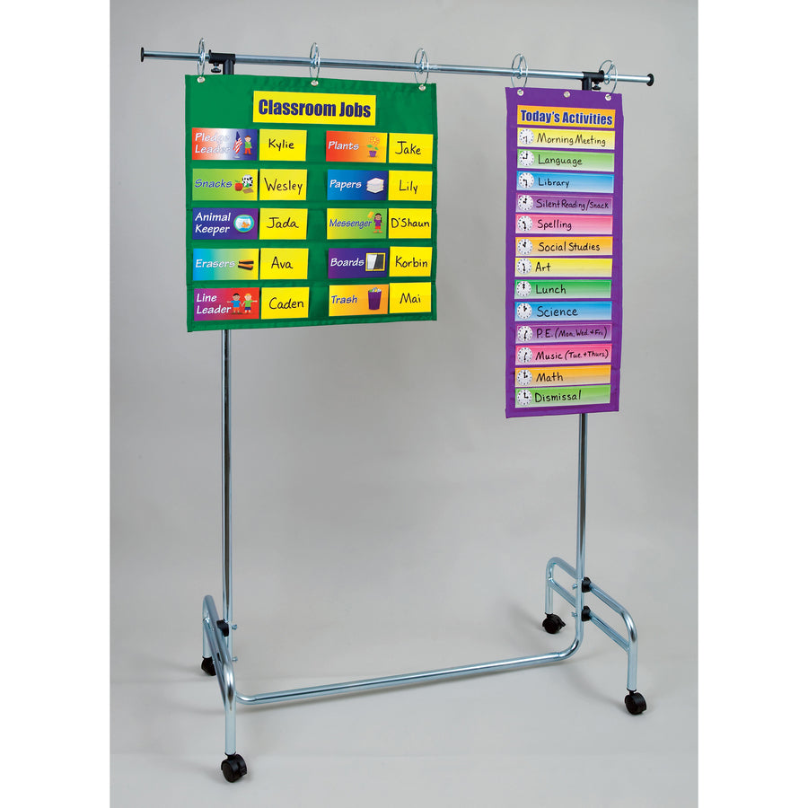 Image of Pacon® Pocket Chart Stand, Adjustable 42" to 77" W-48" to 78" H