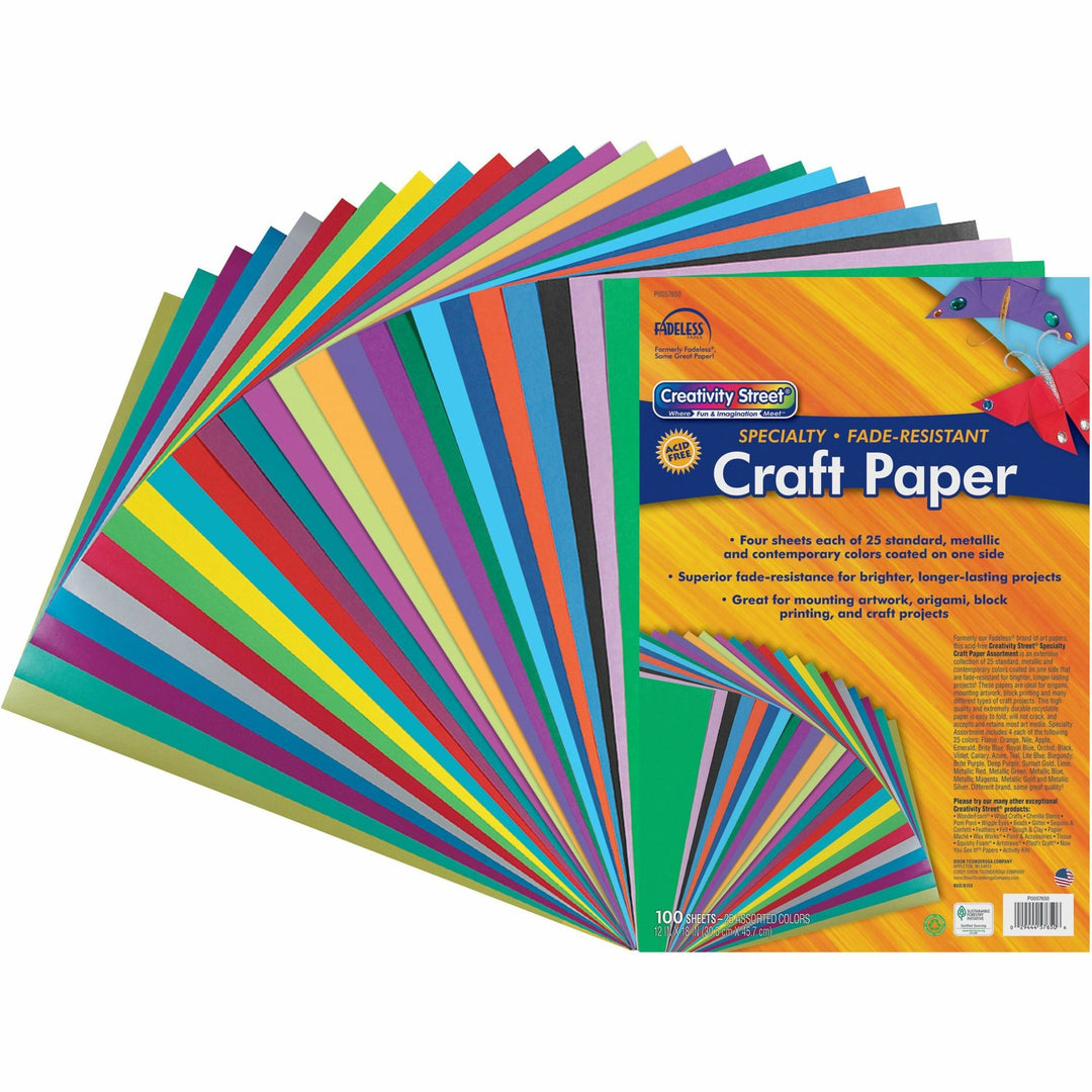 Image of Pacon® Fadeless Art Paper, 12"x18", 100/PK, Assorted