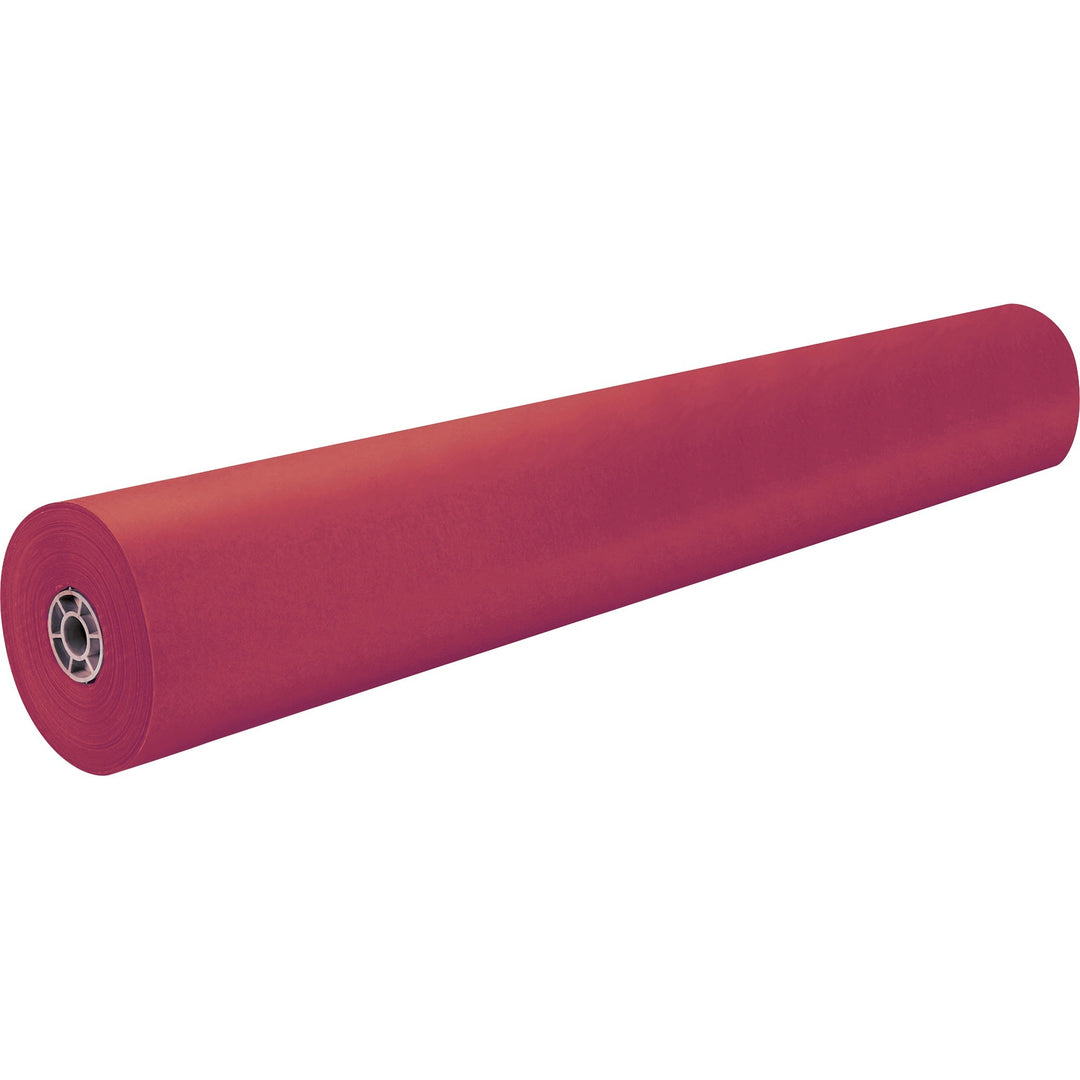 Image of Pacon® Rainbow Duo-Finish Colored Kraft Paper, 35 lb Wrapping Weight, 36" x 1,000 ft, Scarlet
