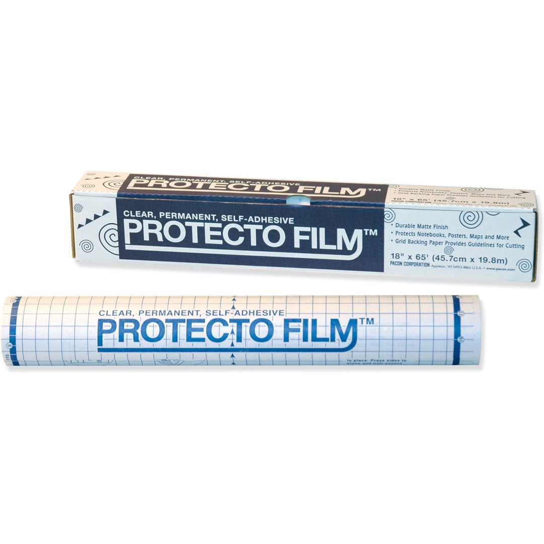 Image of Pacon® Protecto Film, Nonglare Plastic, 18"x65', Clear