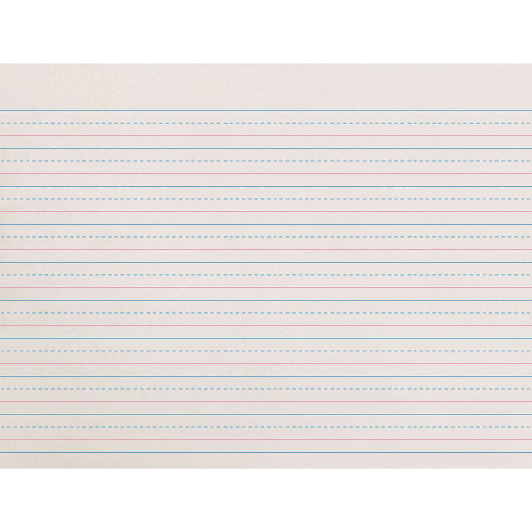 Image of Pacon® Newsprint w/Broken Midline,1/2"Rule,10-1/2"x8",500/PK,WE