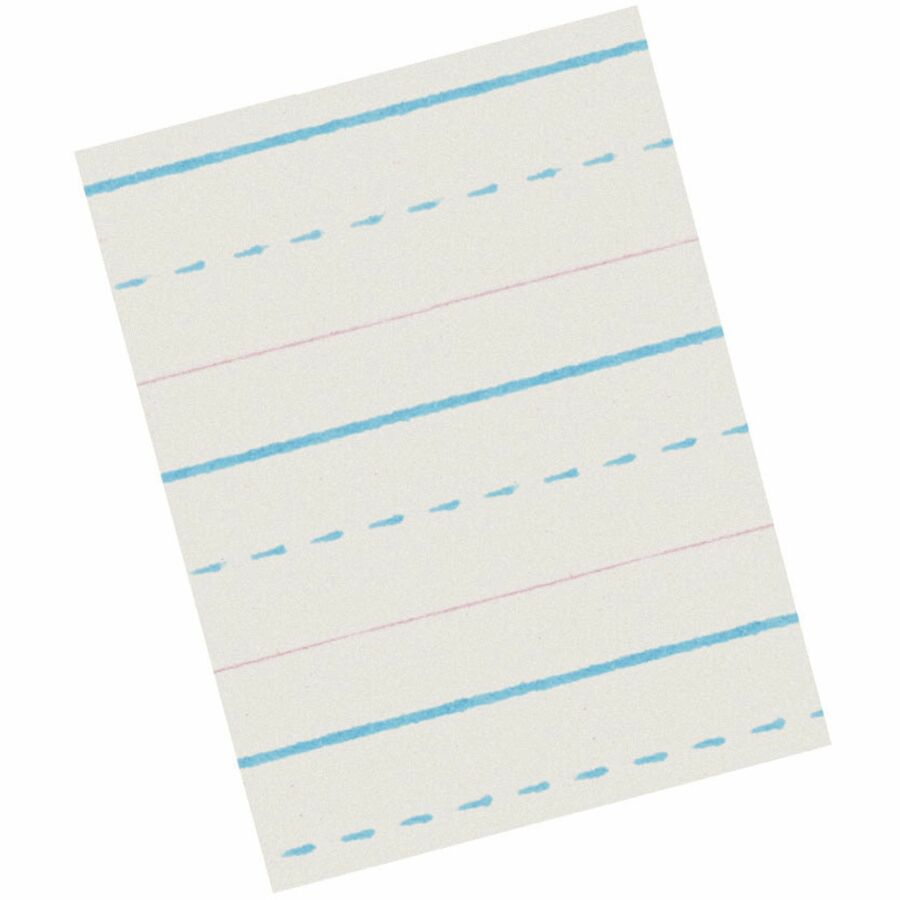 Image of Pacon® Newsprint w/Broken Midline,1/2"Rule,10-1/2"x8",500/PK,WE
