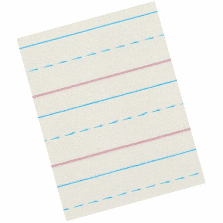 Image of Pacon® Newsprint w/Broken Midline,1/2"Rule, 8"x10-1/2", 500/RM,WE