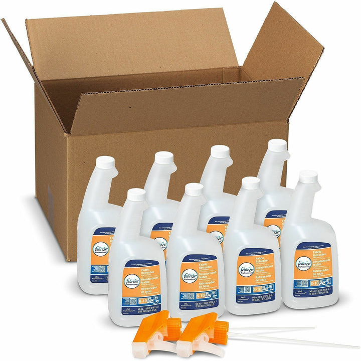 Image of Febreze 32801 Fabric Refresher Spray, Spray, 32 fl oz (1 quart), Fresh Scent, 8 / Carton, White