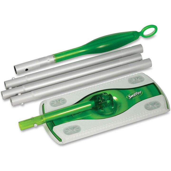 Image of Swiffer 16907106 Professional Sweeper, 10" W Head, Swivel Head, Lightweight, Green, 1 Each