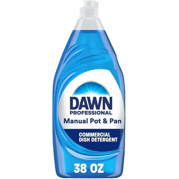 Image of Dawn 16905112 Manual Dishwashing Liquid, Liquid, 38 fl oz (1.2 quart), Recommended For: Grease Remover, Soil Remover, Blue, 1 Bottle
