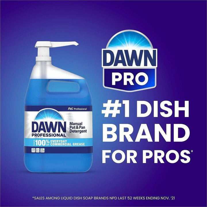 Image of Dawn 16905112 Manual Dishwashing Liquid, Liquid, 38 fl oz (1.2 quart), Recommended For: Grease Remover, Soil Remover, Blue, 1 Bottle
