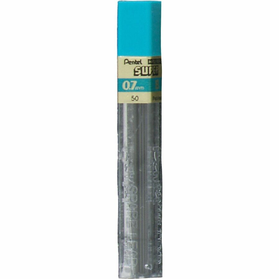Image of Pentel 50-B Super Hi-Polymer Leads, 0.7 mm , Medium Point, B, Black Lead, 12 / Tub