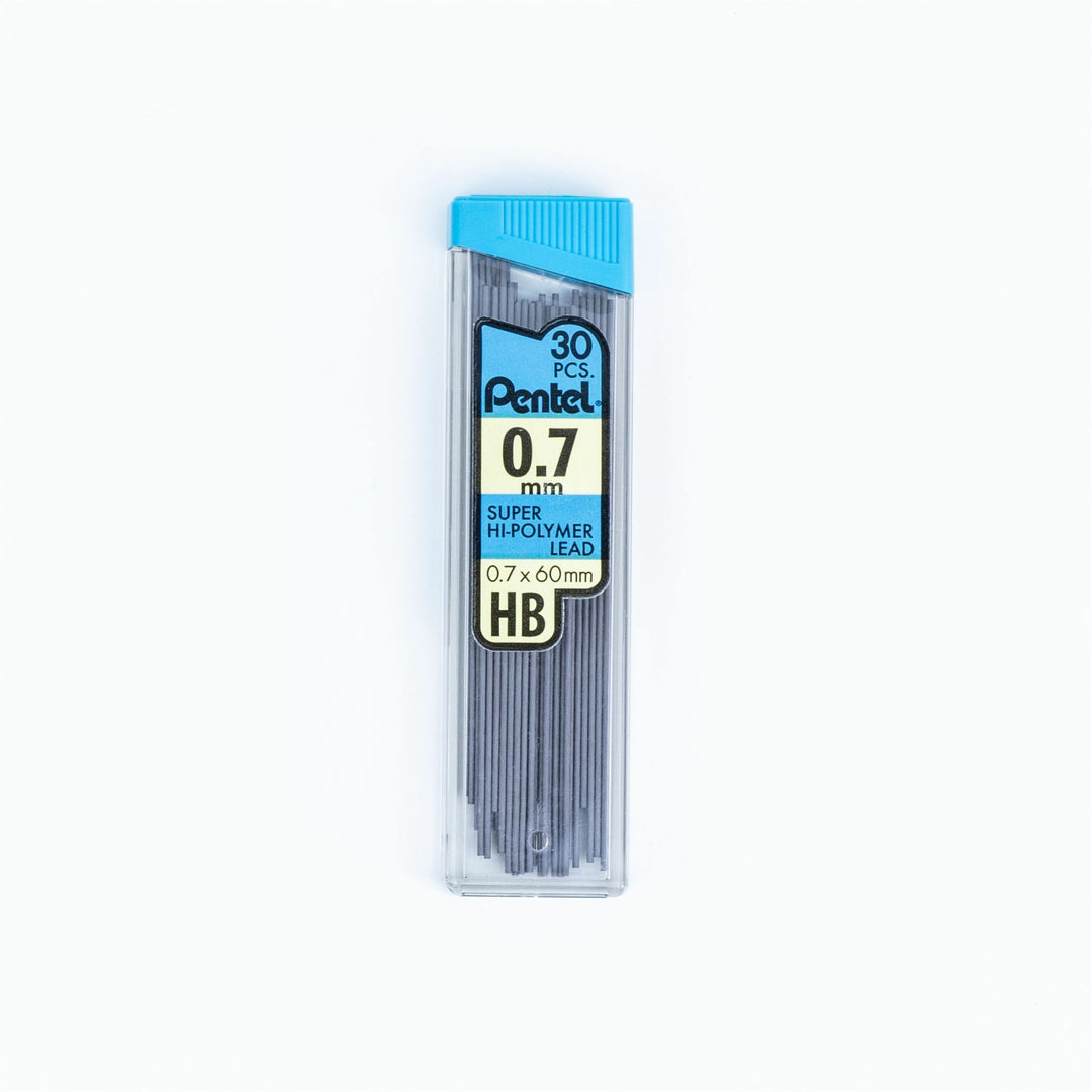 Image of Pentel® Super Hi-Polymer Lead Refills, 0.7 Mm, Hb, Black, 30/tube