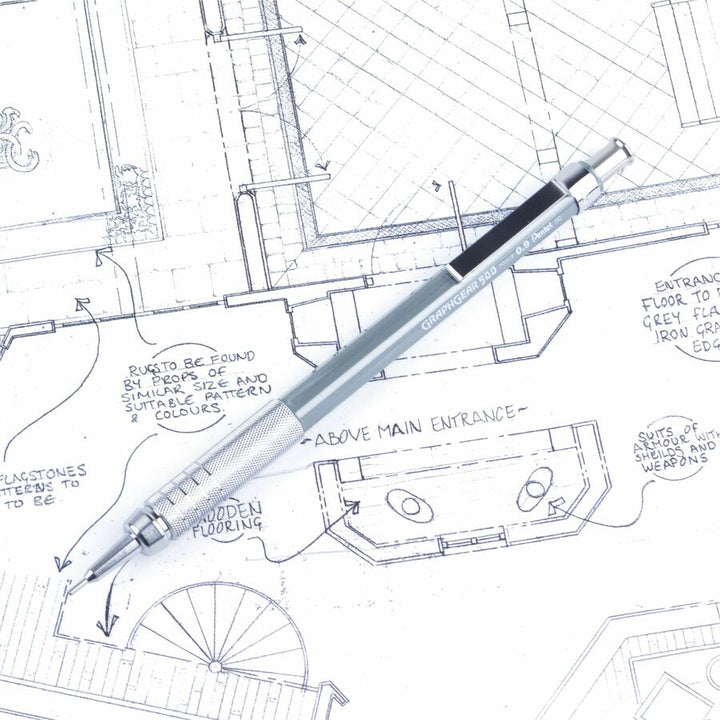 Image of Pentel® Graphgear 500 Pencils, Refillable, .9mm, Gray