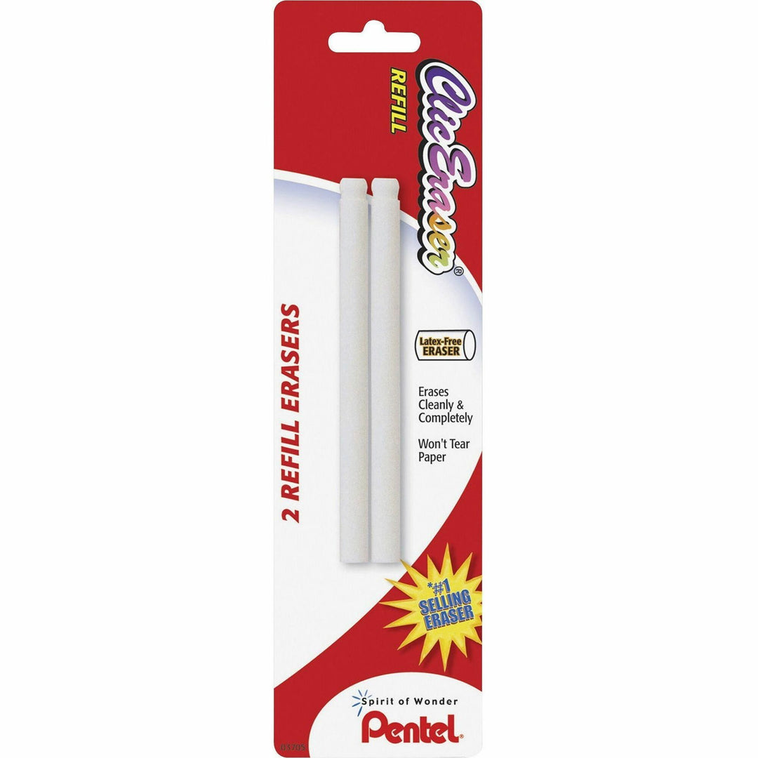 Image of Pentel® Eraser Refill, Nonabrasive, 2/PK, White