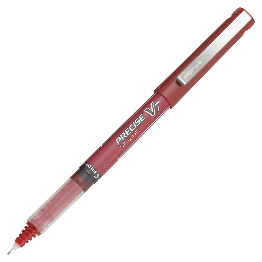 Image of Pilot® Pen, Rollerball, Nonrefillable, 0.7mm, Red Barrel/Ink