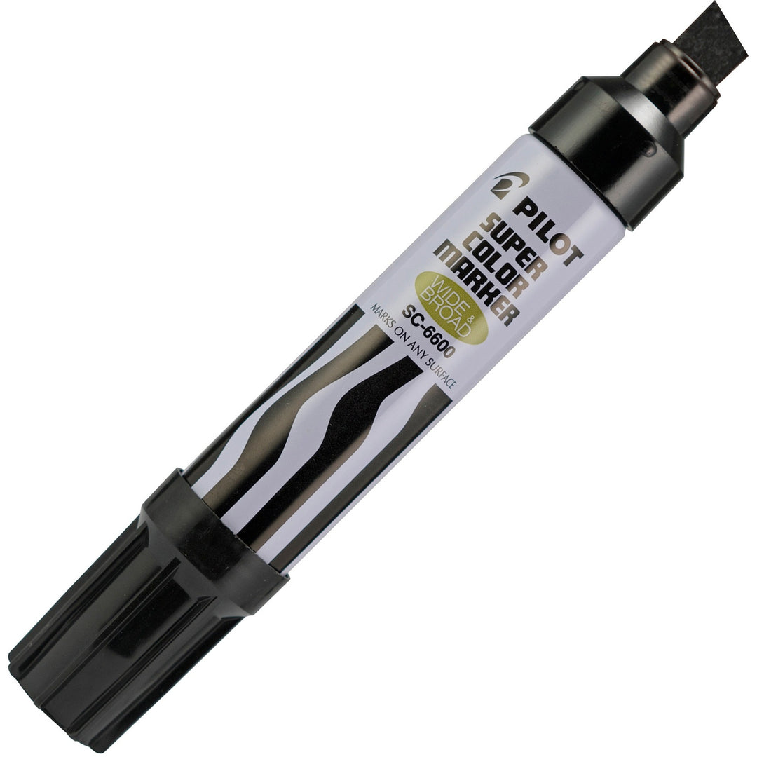 Image of Pilot® Permanent Marker,Jumbo,10mm Chisel Point, Refillable,Black