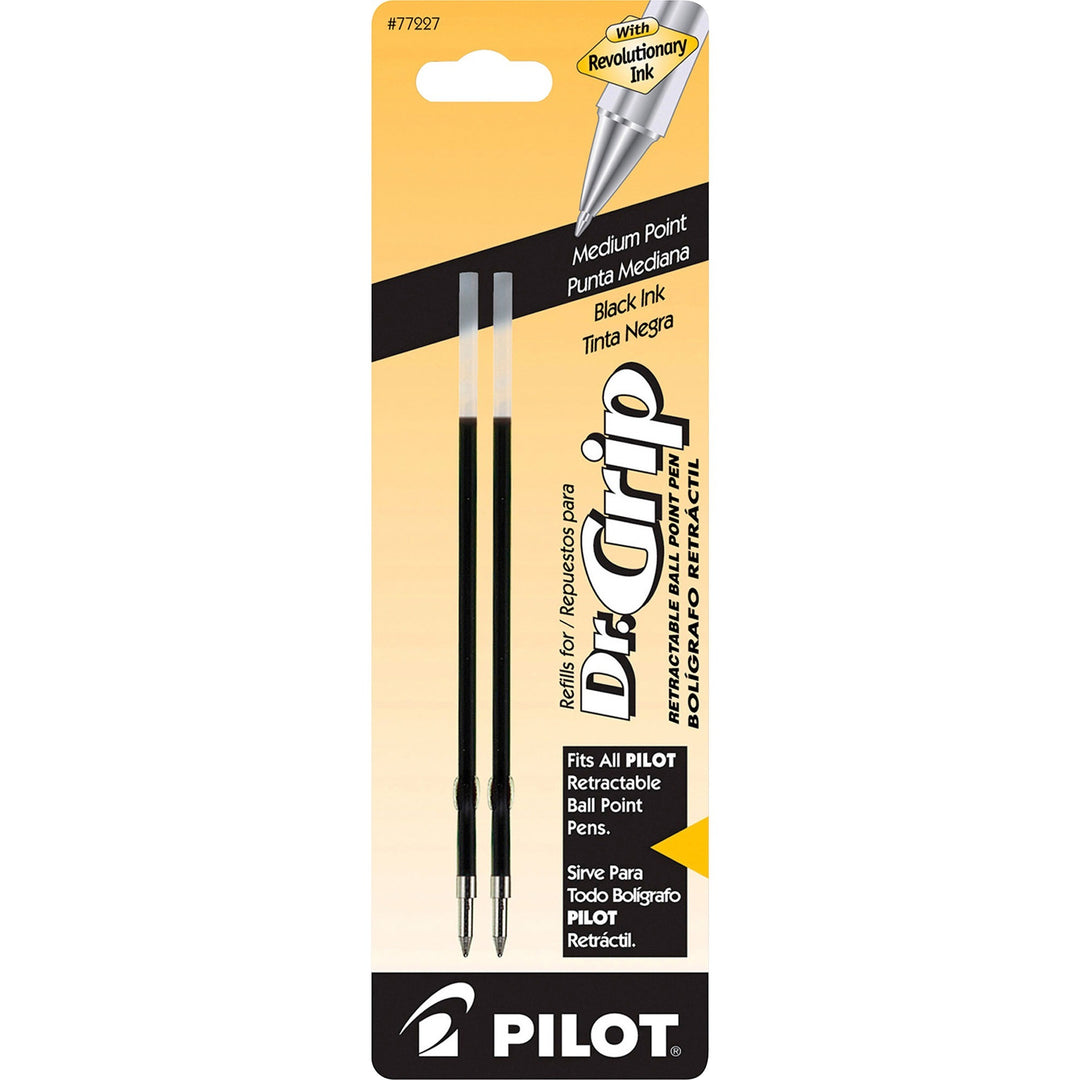 Image of Pilot® Refills, f/Retractable Gel Pens, Medium Point, 2/PK, BK Ink