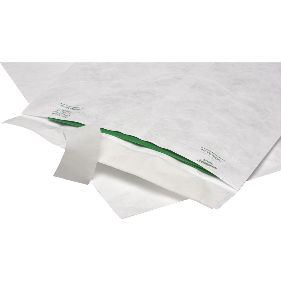 Image of Survivor® Lightweight 14 lb Tyvek Catalog Mailers, #10 1/2, Square Flap, Redi-Strip Adhesive Closure, 9 x 12, White, 100/Box