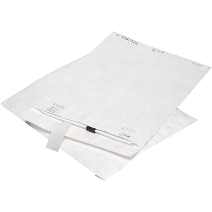Image of Survivor® Lightweight 14 lb Tyvek Catalog Mailers, #13 1/2, Square Flap, Redi-Strip Adhesive Closure, 10 x 13, White, 100/Box
