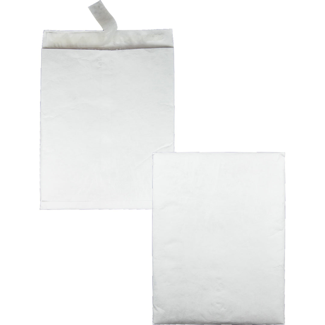 Image of Survivor® Bubble Mailer of DuPont Tyvek, #13 1/2, Square Flap, Redi-Strip Adhesive Closure, 10 x 13, White, 25/Box