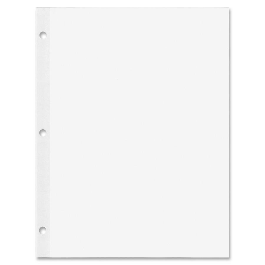 Image of National® Rip Proof Reinforced Filler Paper, 3-Hole, 8.5 X 11, Unruled, 100/pack