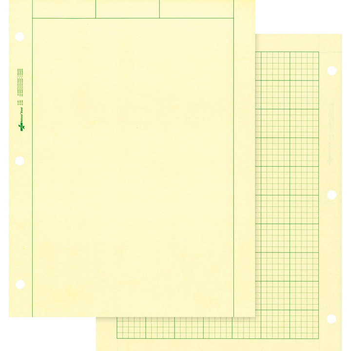 Image of Rediform® Computation Pad, 5"x5" Quad, 8-1/2"x11", 100 Sheets,Green