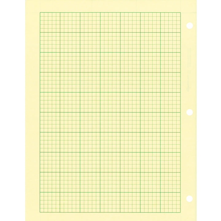 Image of Rediform® Computation Pad, 5"x5" Quad, 8-1/2"x11", 100 Sheets,Green