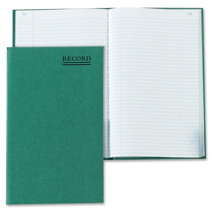 Image of National® Emerald Series Account Book, Green Cover, 9.63 X 6.25 Sheets, 200 Sheets/book