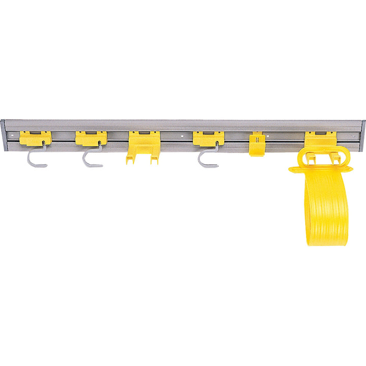 Image of Rubbermaid Commercial 199300 GRAY Closet Organizer / Tool Holder, 34" Length, Double Hook, Gray, 1 Each